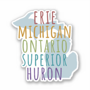 Michigan Great Lakes Pride Vinyl Sticker
