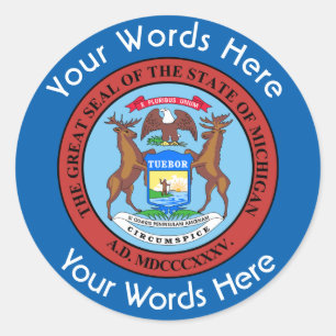 Michigan Great Seal Custom Sticker