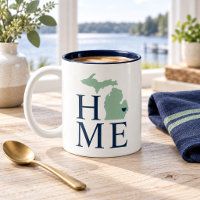 Michigan Home Mint and Navy State Heart