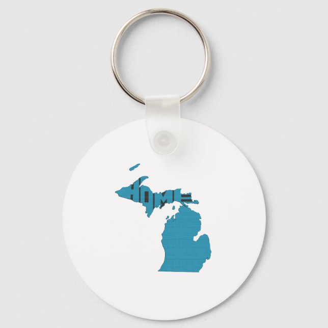 Michigan Home State Keychain (Front)