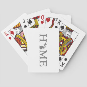 Michigan Home State Word Art Playing Cards