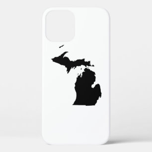 Michigan in Black and White iPhone 12 Case