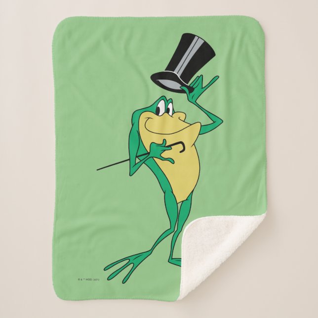 Michigan J. Frog in Color Sherpa Blanket (Front)