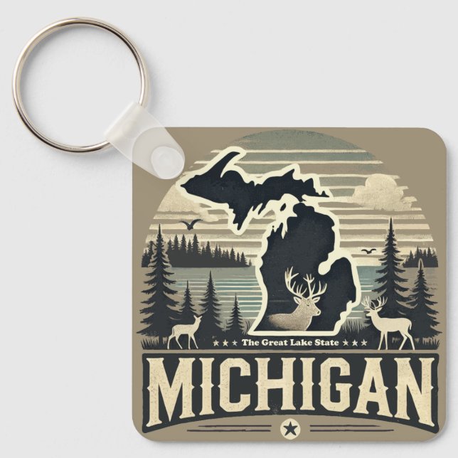 Michigan Keychain (Front)