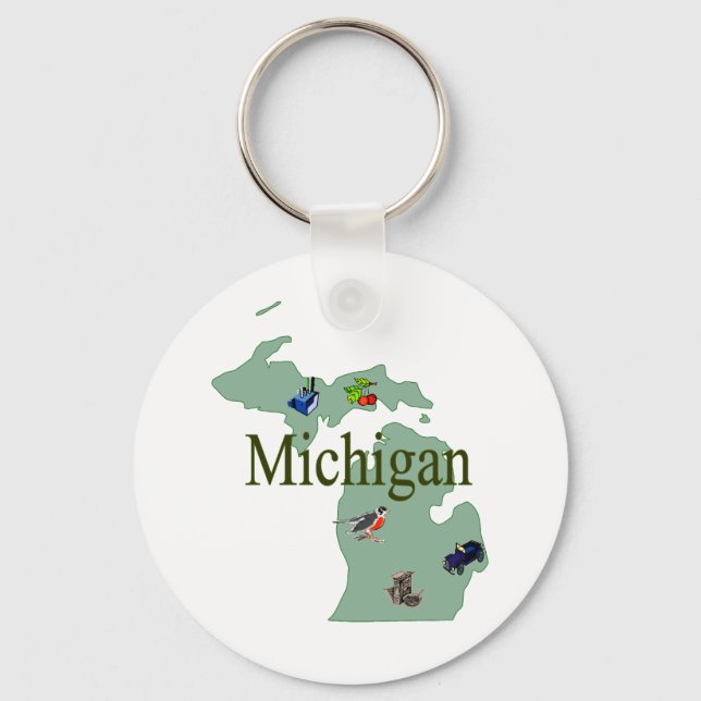 Michigan Keychain (Front)