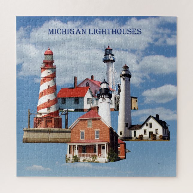 Michigan Lighthouses puzzle (Vertical)