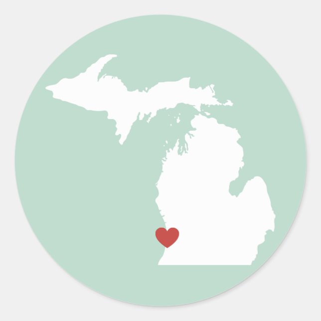 Michigan Love - Customizable Sticker (Front)