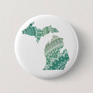 Michigan Mandala By Megaflora Design 2 Inch Round Button