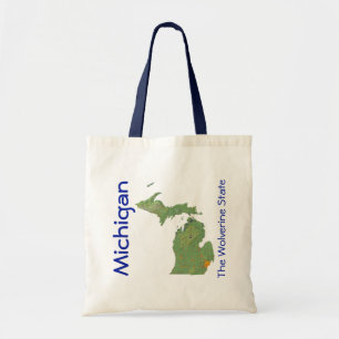 Michigan Map Bag