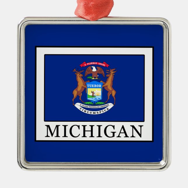 Michigan Metal Ornament (Front)