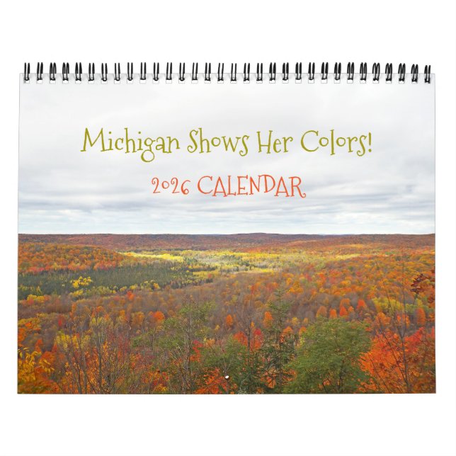 "MICHIGAN MONTRE SES COULEURS DE CHUTE" CALENDRIER (Protection)