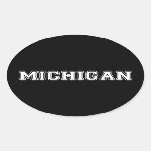 Michigan Oval Sticker