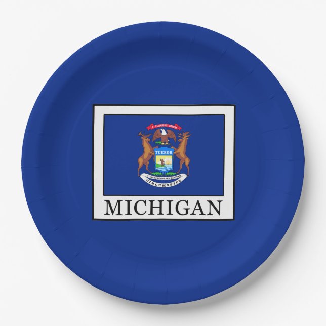 Michigan Paper Plate (Front)