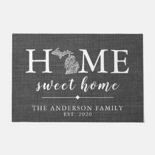 MICHIGAN Personalized State Doormat