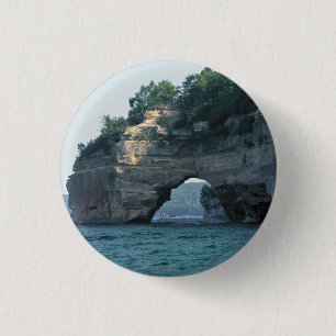 Michigan Petit Portal Geology Photo 1 Inch Round Button