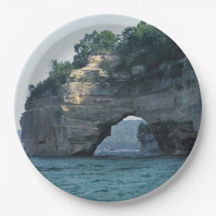 Michigan Petit Portal Geology Photo Paper Plate