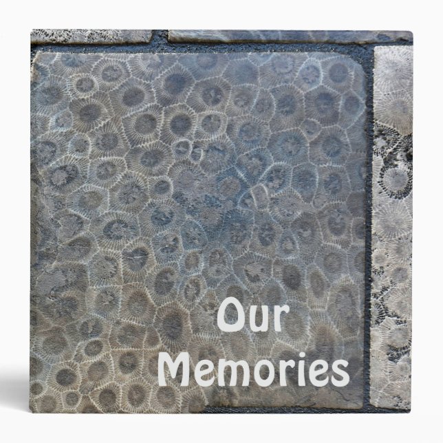 Michigan Petoskey Stone Design   Binder (Front)