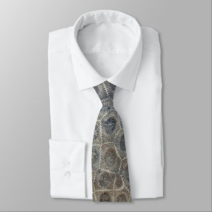 Michigan Petoskey Stone Design Tie