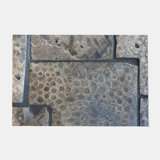 Michigan Petoskey Stone Doormat (Front)