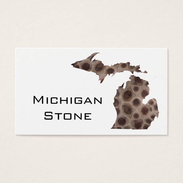 Michigan Petoskey Stone, mitaine des Grands Lacs (Devant)