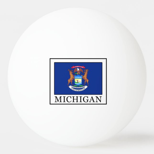 Michigan Ping Pong Ball (Front)
