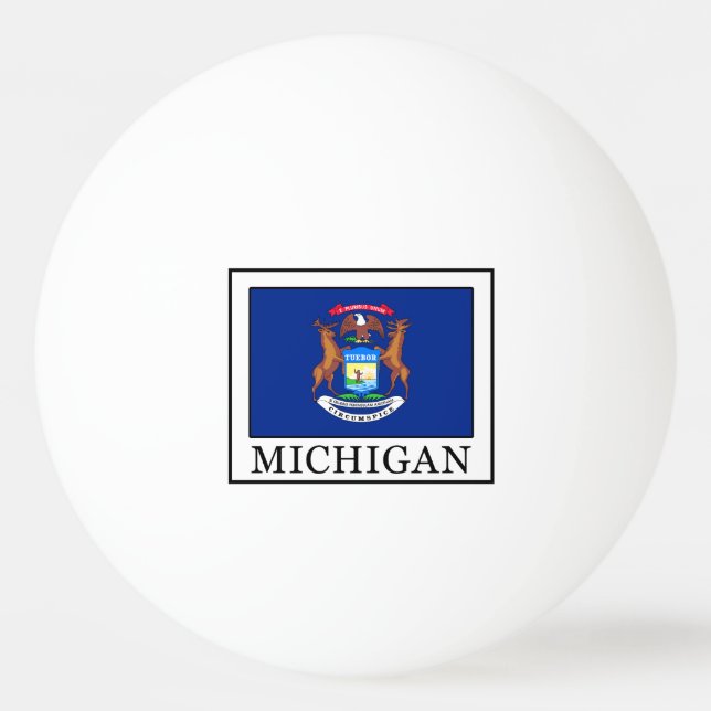 Michigan Ping Pong Ball (Front)