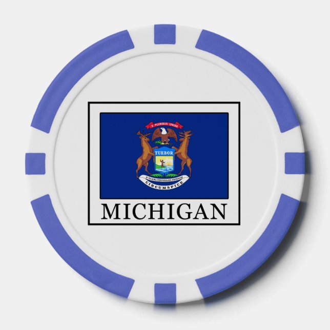 Michigan Poker Chips (Front)