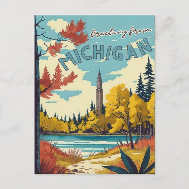 Michigan Postcard (Front)
