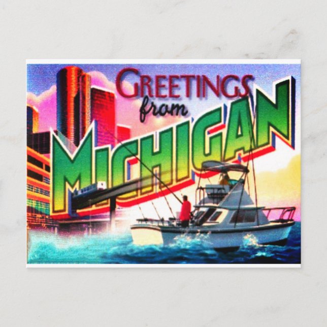 Michigan Postcard (Front)