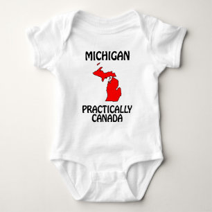 Michigan - Practically Canada Baby Bodysuit