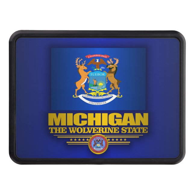 Michigan Pride Trailer Hitch Cover (Front)