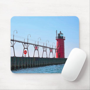 Michigan Red South Haven Lighthouse Mouse Pad
