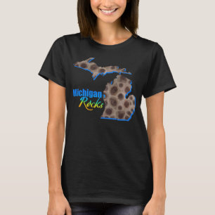 Michigan rocks   Petoskey stone pattern   T-Shirt