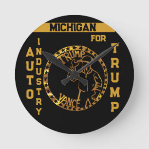 MICHIGAN  ROUND CLOCK