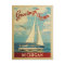 Michigan Sailboat Vintage Travel