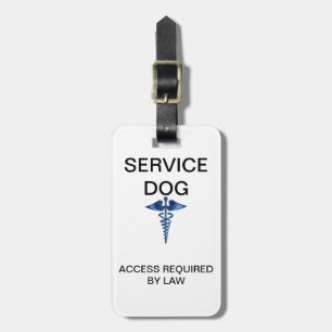 Michigan Service Dog ID With Laws on Back (Generic Luggage Tag