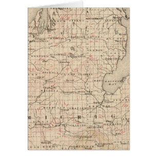 Michigan showing contour lines