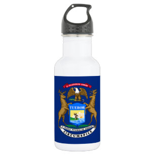 Michigan State Flag 532 Ml Water Bottle