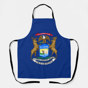 Michigan State Flag Apron