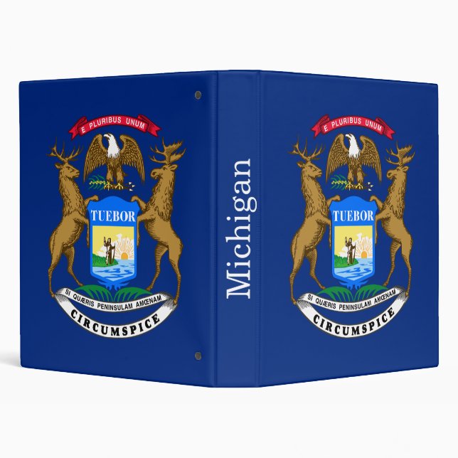 Michigan State Flag Binder (Background)