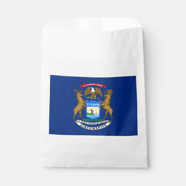 Michigan State Flag Favour Bag (Front)