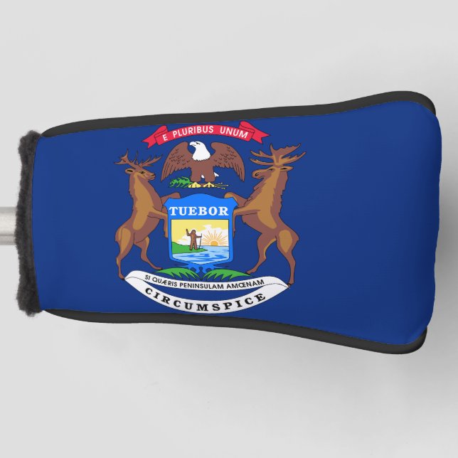 Michigan State Flag  Golf Head Cover (Front)