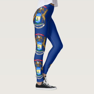 Michigan State Flag Leggings
