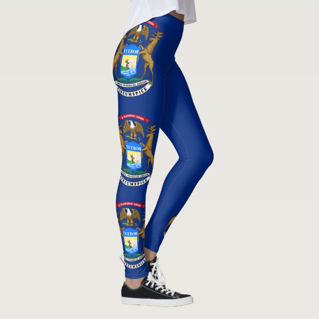 Michigan State Flag Leggings (Right)