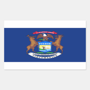 Michigan State flag Sticker