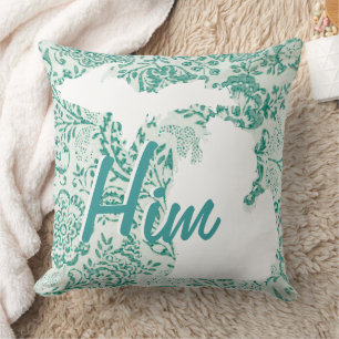 Michigan State Green Floral N'importe quel Coussin