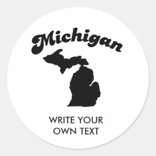 MICHIGAN STATE MOTTO T-SHIRT CLASSIC ROUND STICKER