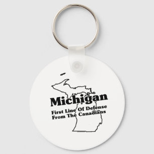 Michigan State Slogan Keychain