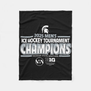 Michigan State Spartans Men's Hockey Big Ten Champ Fleece Blanket