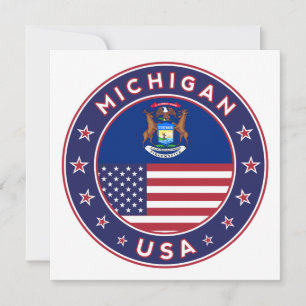 Michigan sticker, phone case, bag, clock